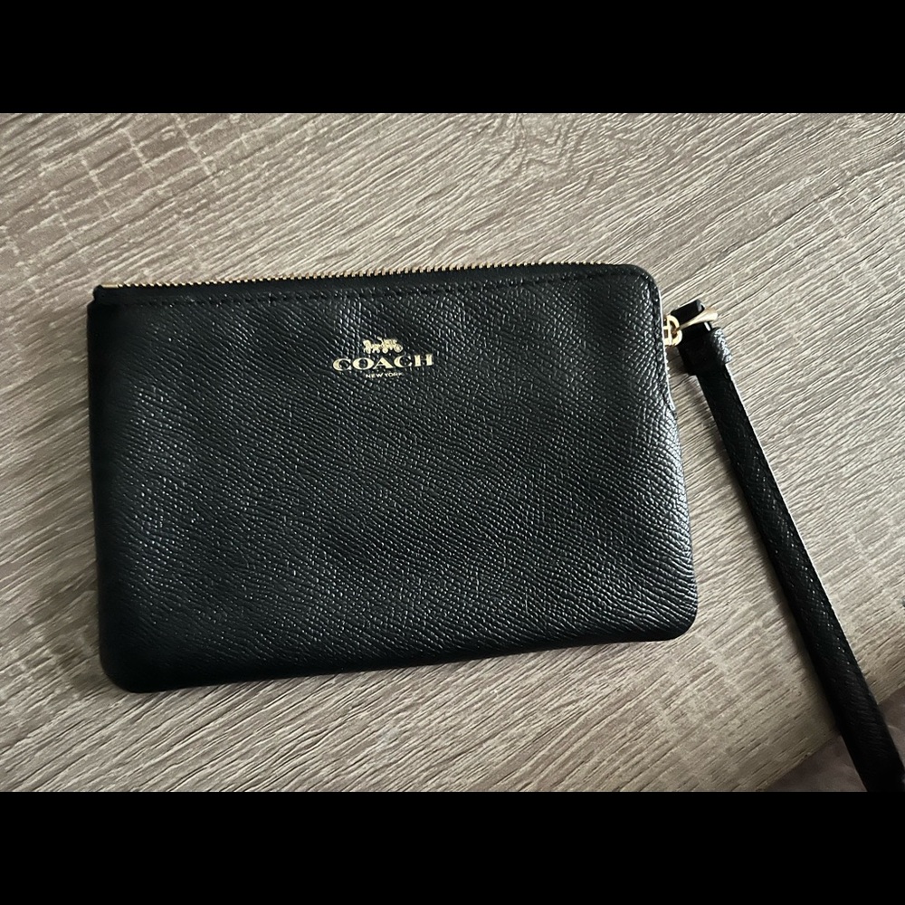 Coach Black Wristlet